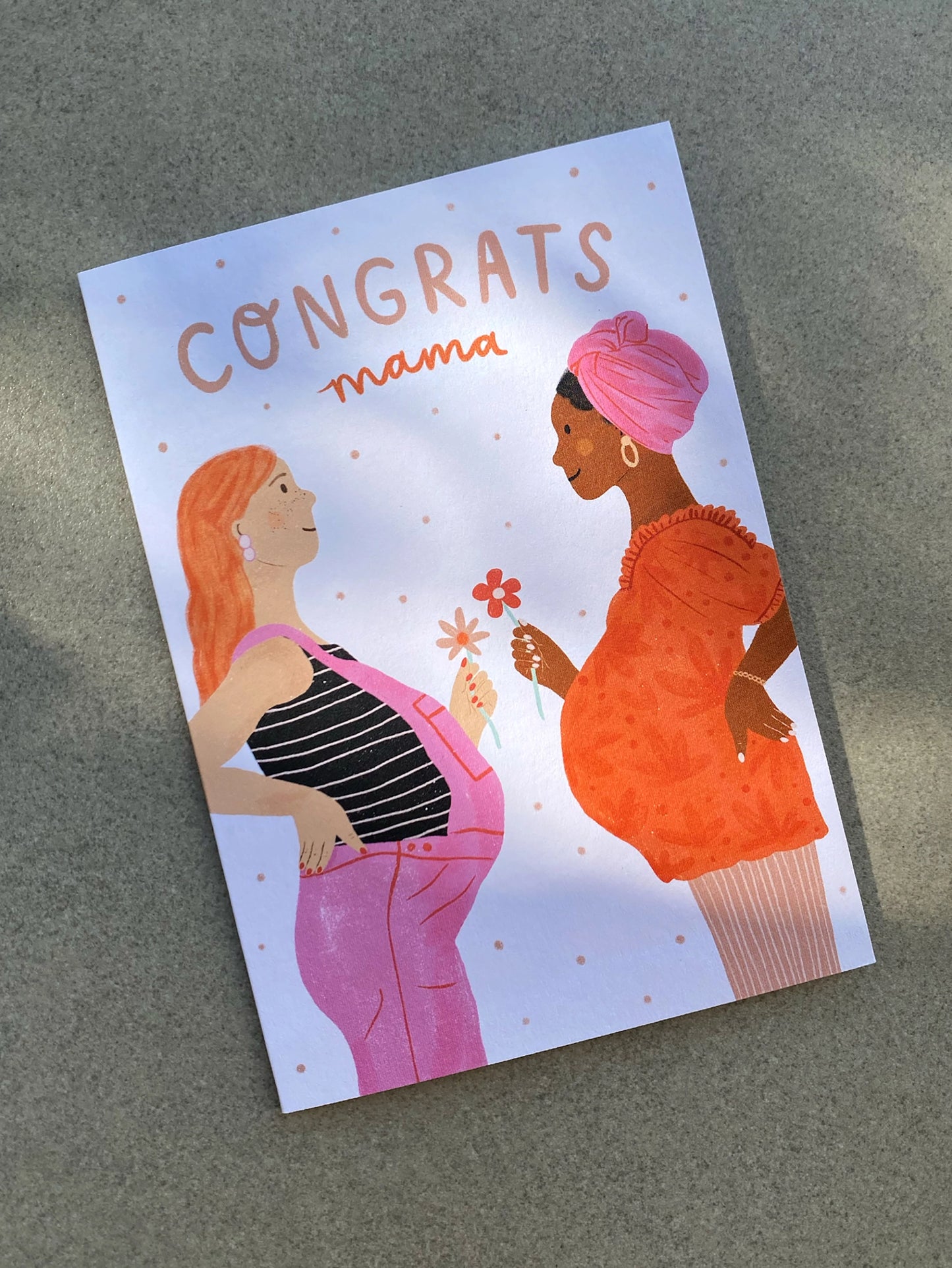 Congrats Mama Greeting Card - New Baby | Baby Shower Card