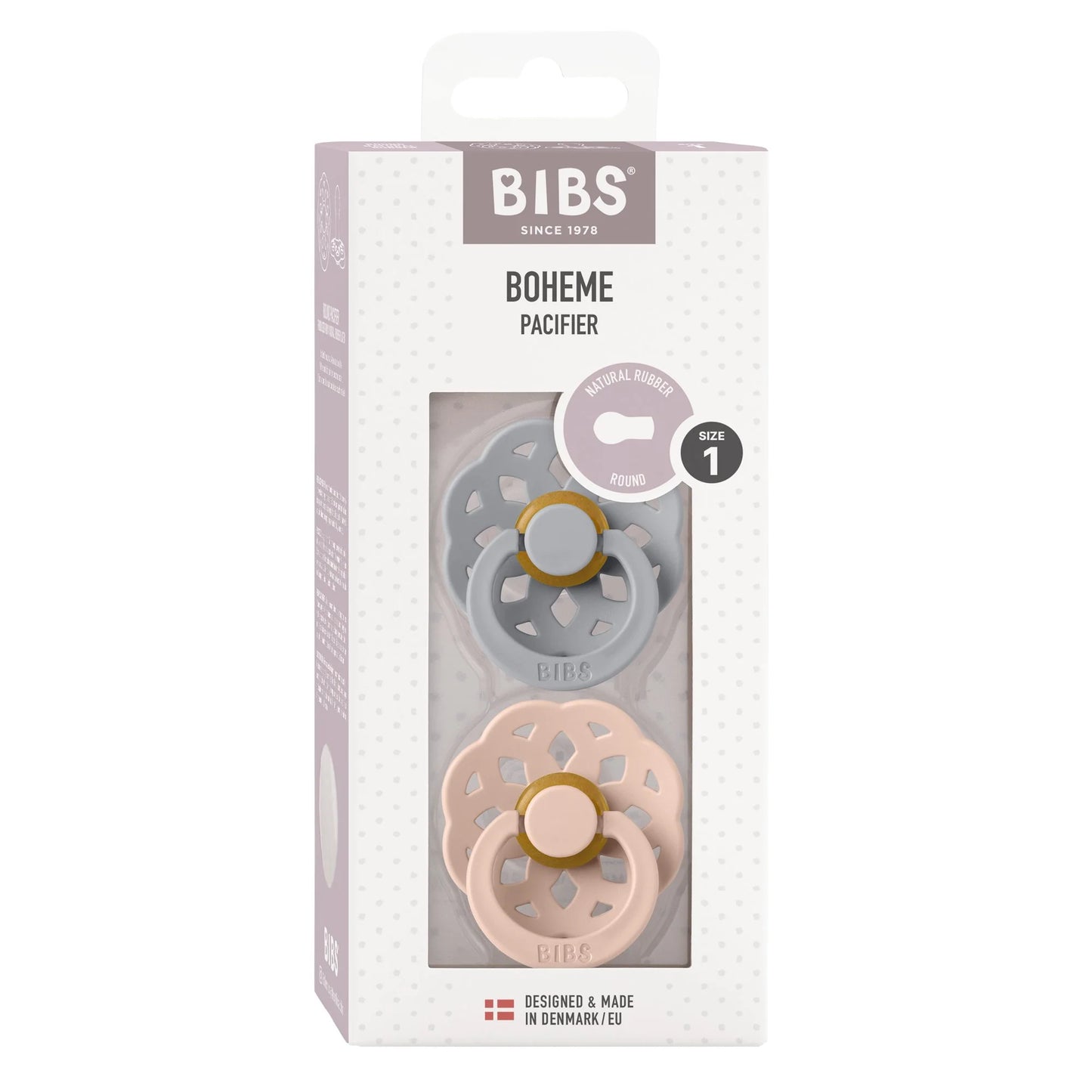 BIBS - Boheme Cloud/Blush 2pk