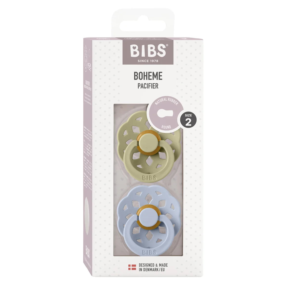 BIBS Boheme Khaki/Dusty Blue 2pk