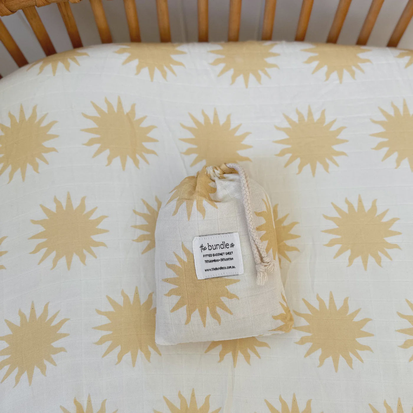 Sunshine Fitted Bassinet Sheet