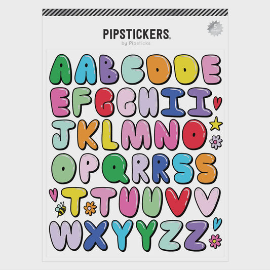 Bright & Bouncy Big Alphabet Stickers (5 sheets)