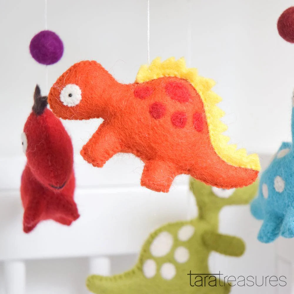 Nursery Cot Mobile - Dinosaurs