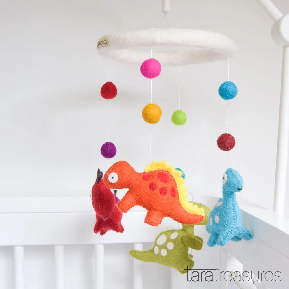 Nursery Cot Mobile - Dinosaurs