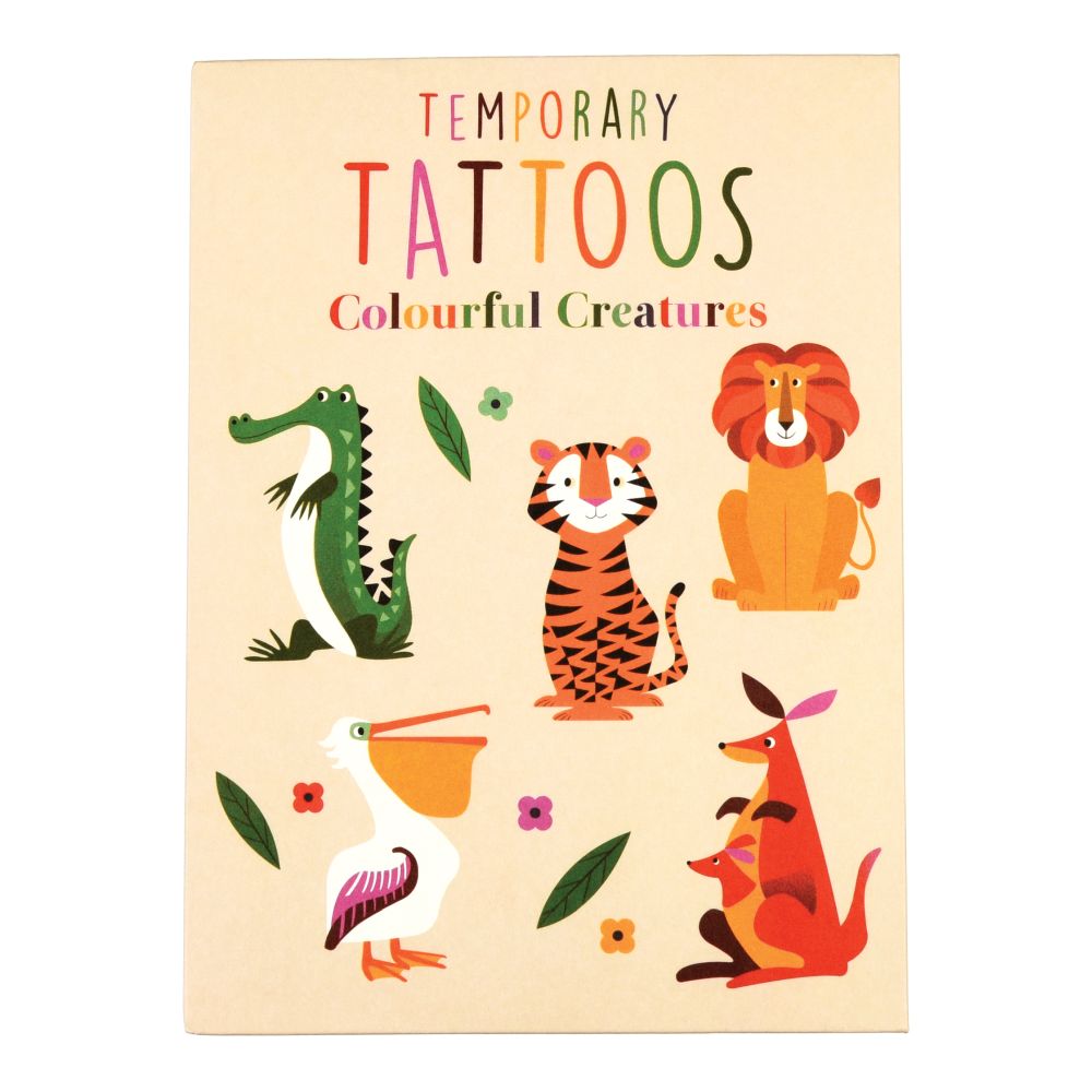 Temporary Tattoos - Colourful Creatures