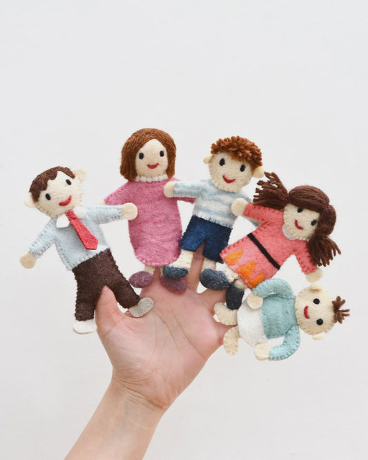 Family Felt Finger Puppet Set