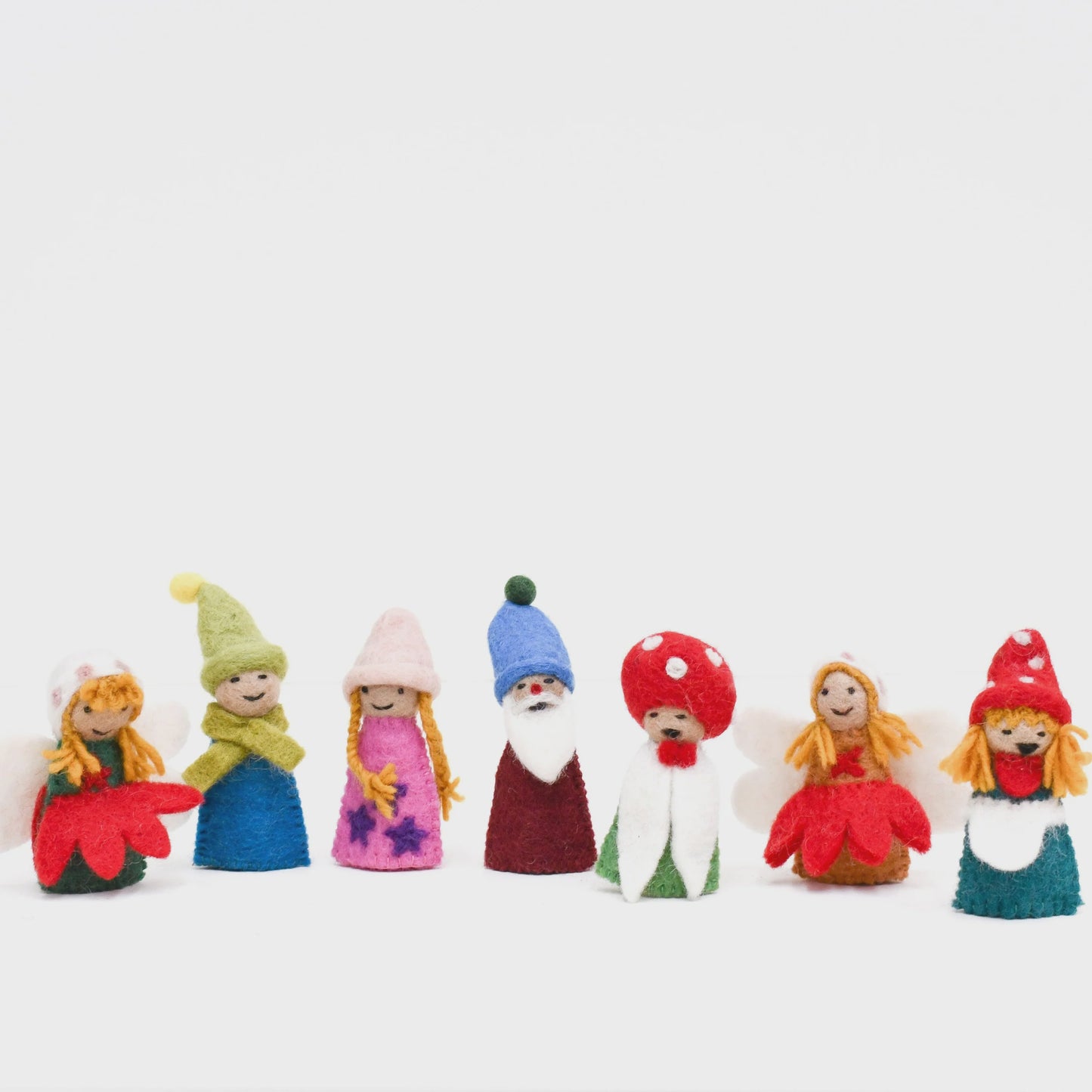 Fairies & Gnomes Finger Puppet Set