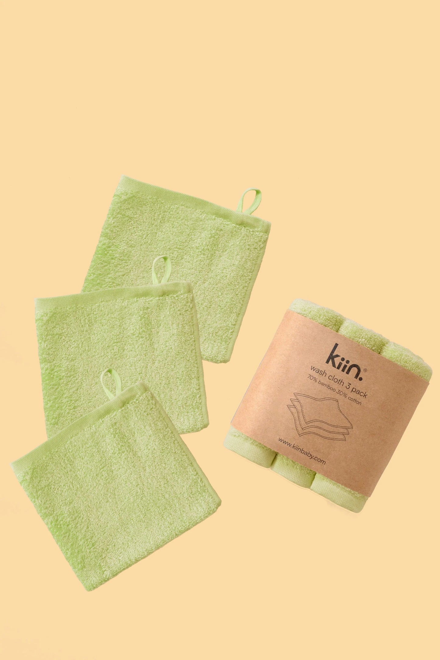 Bamboo / Cotton Wash Cloths (3pk)