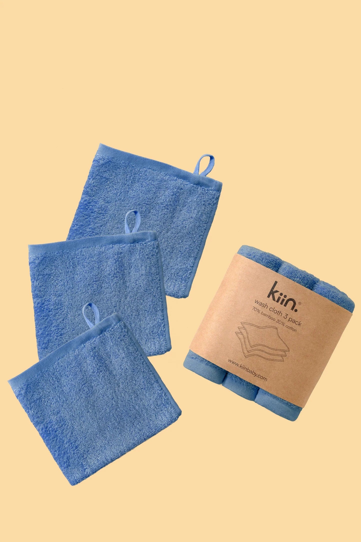 Bamboo / Cotton Wash Cloths (3pk)