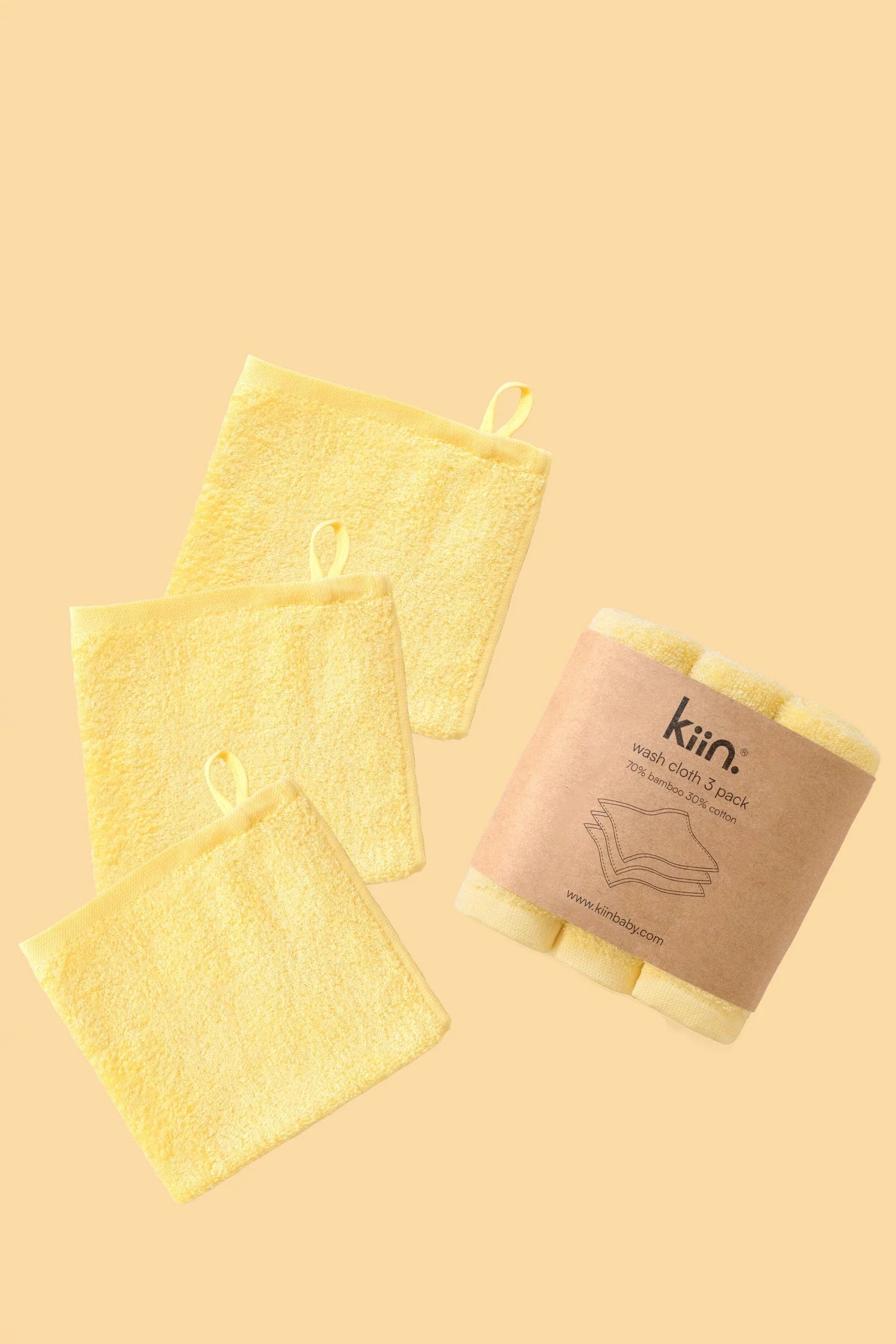 Bamboo / Cotton Wash Cloths (3pk)