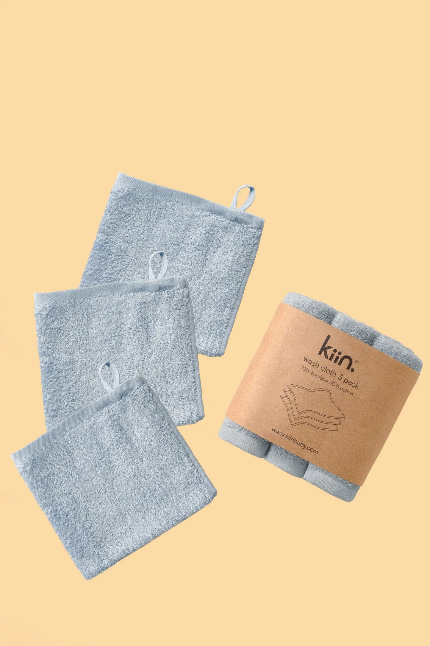 Bamboo / Cotton Wash Cloths (3pk)