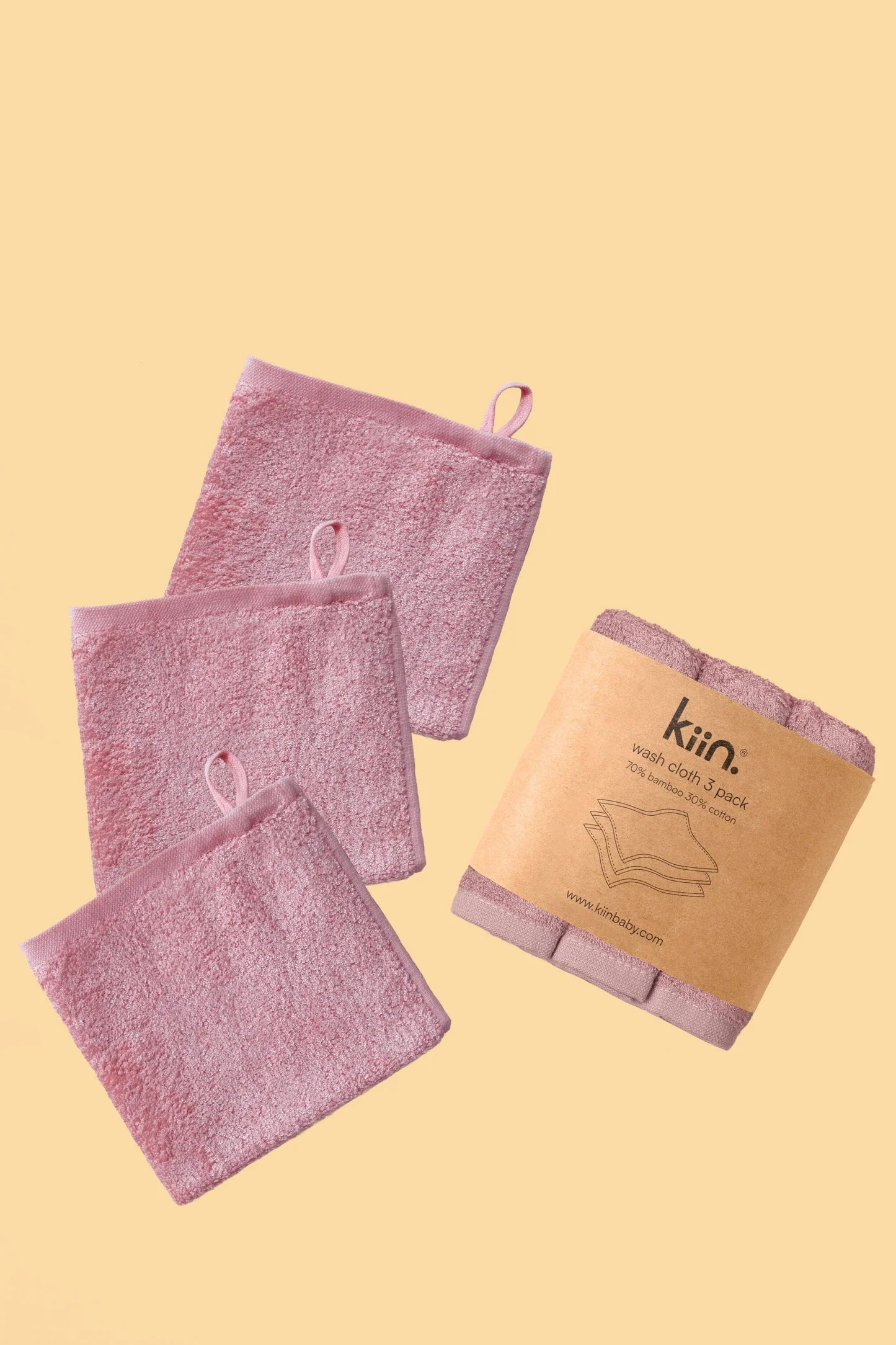 Bamboo / Cotton Wash Cloths (3pk)