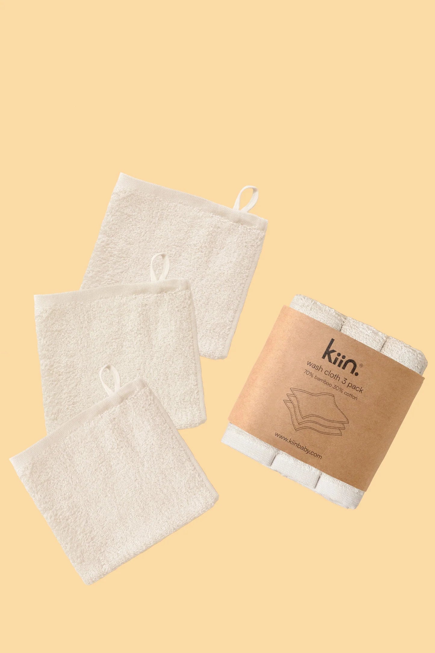 Bamboo / Cotton Wash Cloths (3pk)