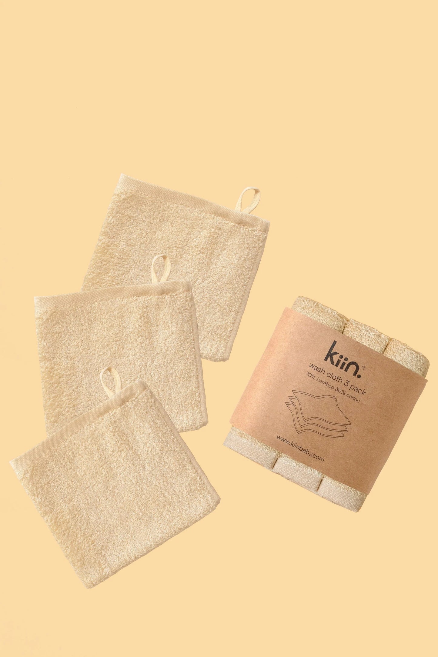 Bamboo / Cotton Wash Cloths (3pk)