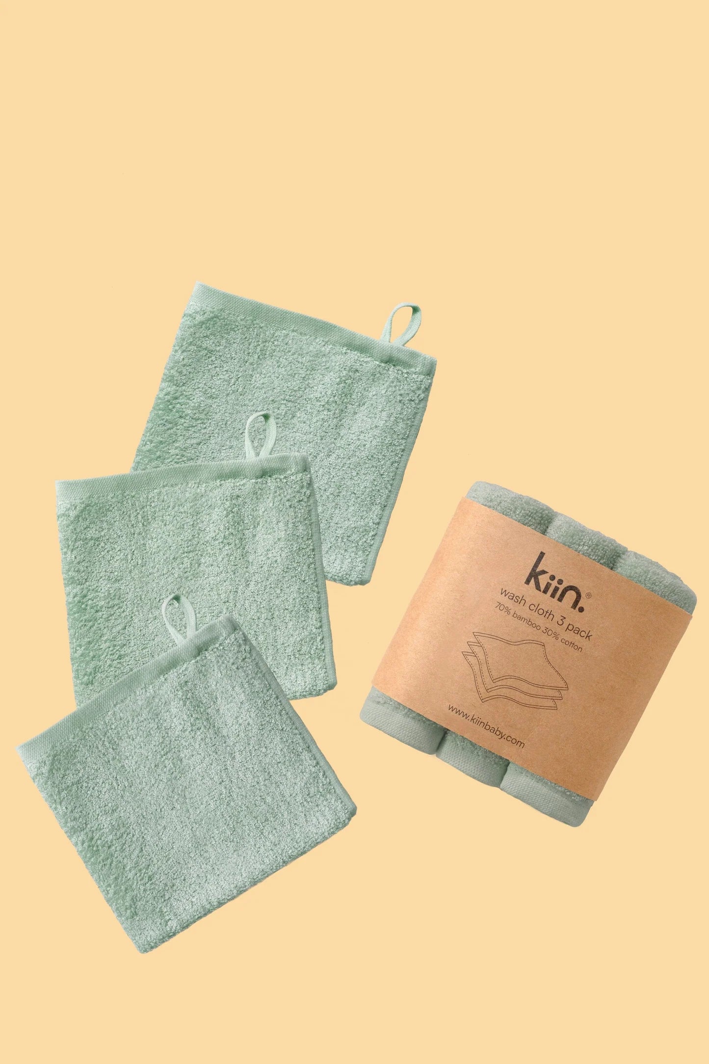 Bamboo / Cotton Wash Cloths (3pk)