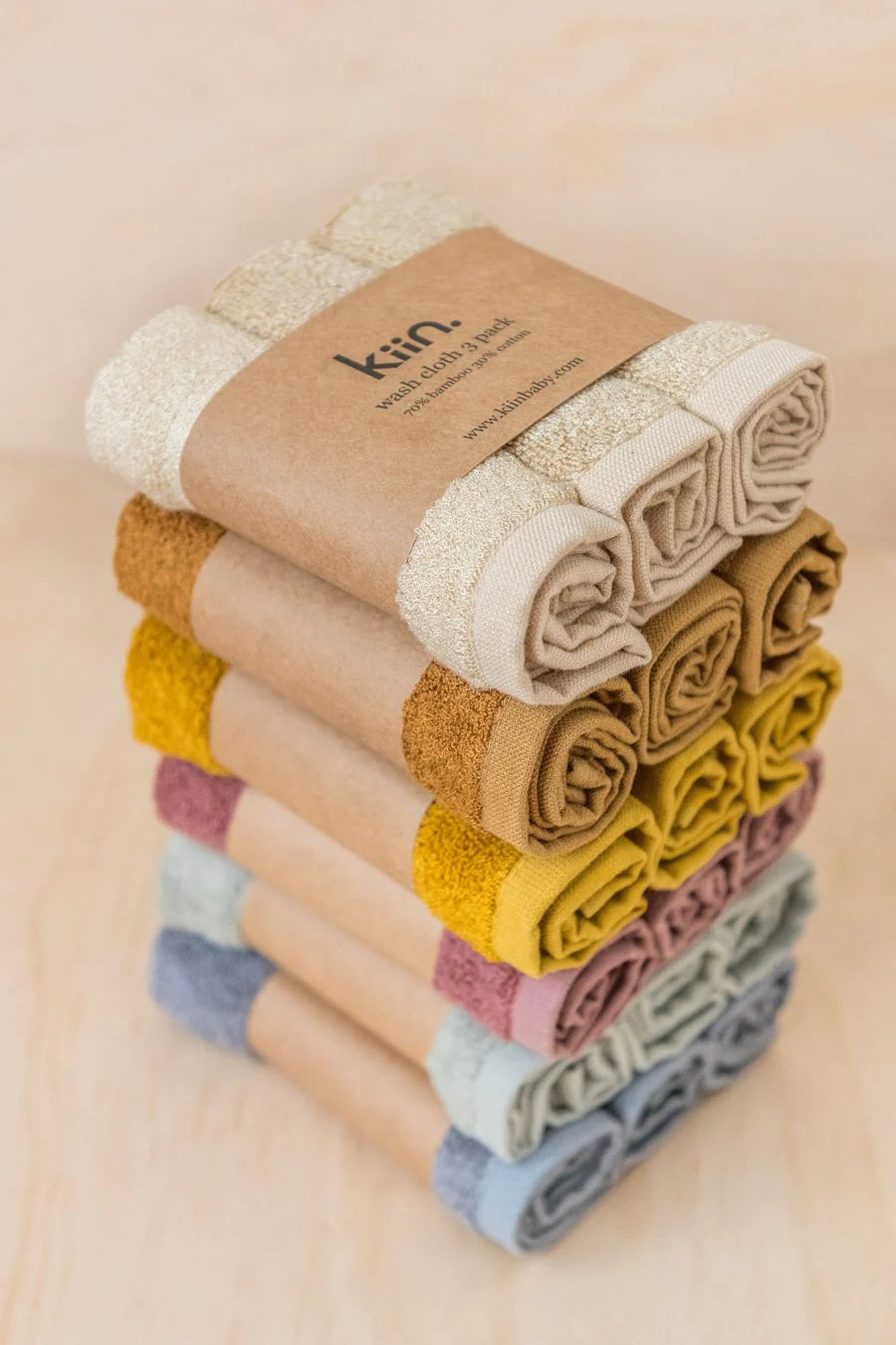 Bamboo / Cotton Wash Cloths (3pk)